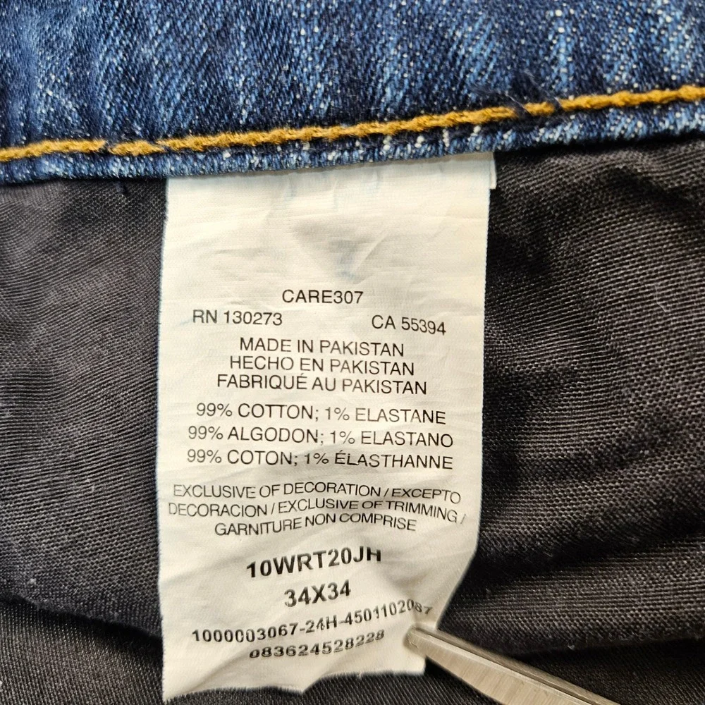 Wrangler Retro Relaxed Bootcut Jeans Mens 34x34 Blue Medium Wash 10WRT20JH